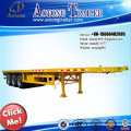 Manufacturer of 3 axle 40ft container flatbed semi trailer, high bed Semi Trailer for sale